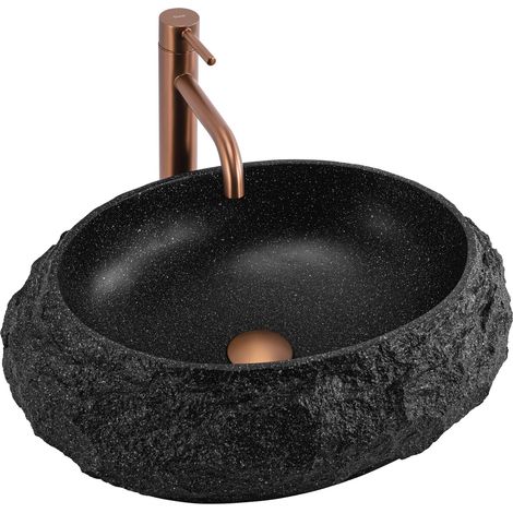LAVABO SOBRE ENCIMERA REA MIKA BLACK (1/5)