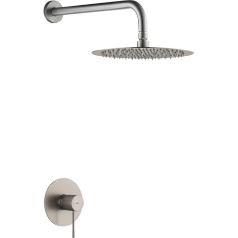 IMEX SRD038/NQ LINE/TOP Kit Monomando Ducha Con Rociador Niquel - ref: SRD038/NQ (1/2)
