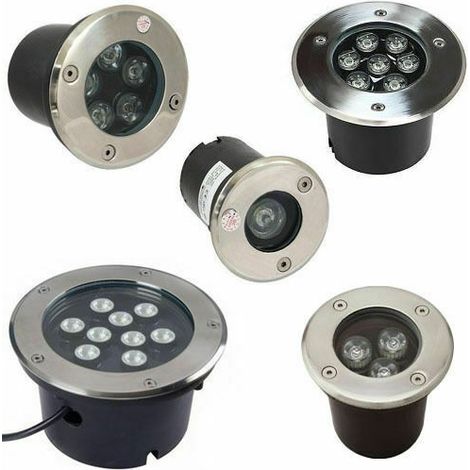 FARETTO LED CALPESTABILE SEGNAPASSI DA INCASSO 1W 3W 5W 7W 9W 12W 18W ESTERNO GIARDINO IP65  1 - Bianco Freddo