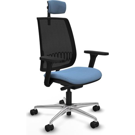 Chaise de bureau piqueras y crespo Sila Alares noir mousse injectée (1/2)
