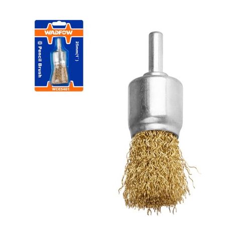 WADFOW 25mm Schaftbürste, 4500 U/min, für Stahl und Holz, im Blister (1/3)