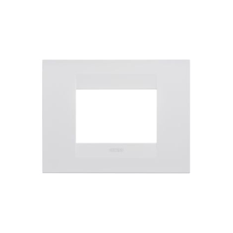 PLAQUE GEO 3P BLANC SATIN GEWISS GW16403VW