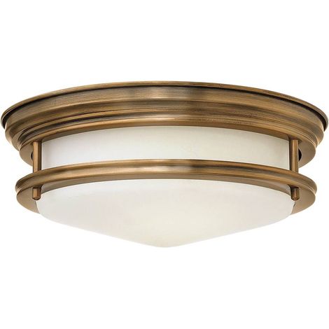 Deckenleuchte Badezimmerleuchte Deckenlampe Bronze Opalglas IP44 2-flammig (1/4)