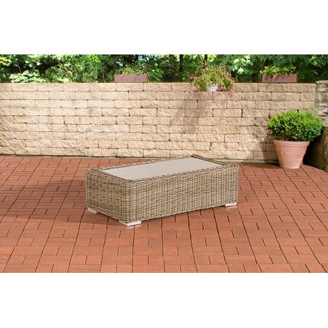 Tavolo da salotto in rattan Madeira 110 x 60 natura
