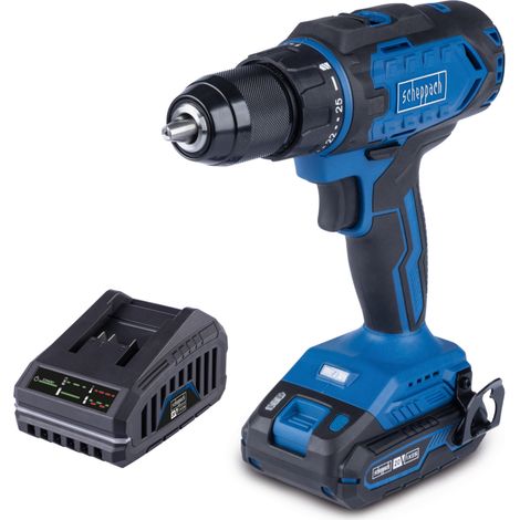 Scheppach Perceuse-visseuse sans fil C-DD45-X - SE - 20V - Brushless - 45 Nm - mandrin Ø 1,5 mm ‒ 13 mm - 1500 tr/min - 1 bat Li-Ion 2 Ah + chargeur (1/5)
