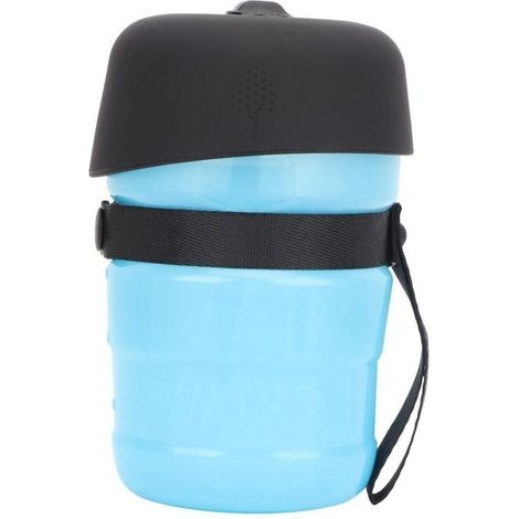 Bouteille d'Eau Pliable pour Animaux de Compagnie - JINFGERNE - Distributeur d'Eau Portable pour Chiens (Bleu)