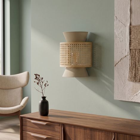 Aplique de Pared KAV con Vienés Natural  Serie DIARA (1/5)