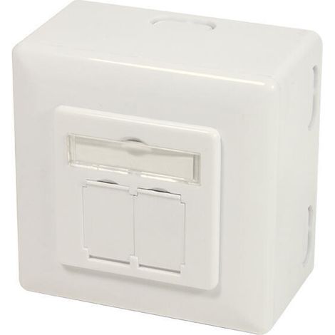 LOGILINK NP0124 - TOMA DE CORRIENTE (CAT. 6A, APANTALLADA, RAL 901) (1/4)