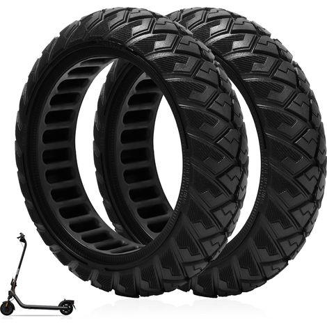 Pneus Pleins 8,1" pour Trottinette Électrique Xiaomi 4 Go, Ninebot E2/E2 Plus, 8,1x2,0 Demonte Pneu Trottinette, 2 Pneus de Remplacement (1/5)