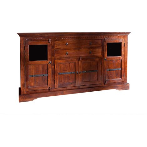 credenza in legno di Acacia 181x50x100 nougat laccato OXFORD 453