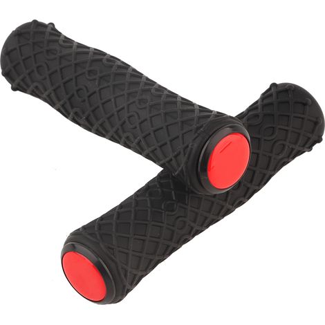 Paire de Poignées de Vélo en Silicone Antidérapantes Ultra-Légères pour VTT, Accessoire Cyclisme (Noir) (1/5)