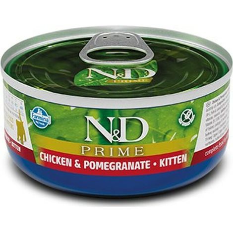 Farmina n&d cat prime chicken&pomegranate kitten 70g