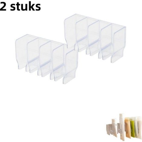 Étagère Murale Salle De Bain - Sans Perçage - Porte-Tube Dentifrice Et Cosmétiques - 2 Pièces (1/5)