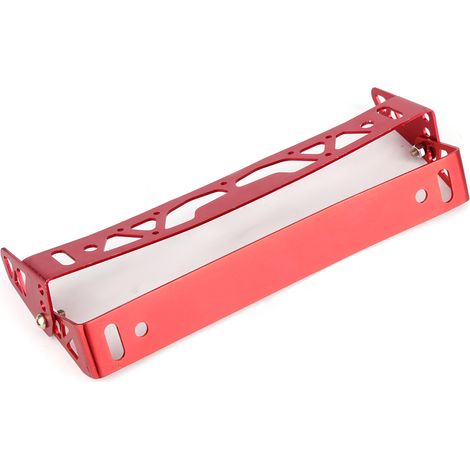 Support de plaque d'immatriculation universel en aluminium réglable pour voiture, cadre de remplacement (1/3)
