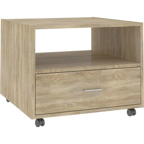 Table basse de salon, Table Café, Chêne sonoma 55x55x40 cm Bois d'ingénierie OIB9755E (1/5)