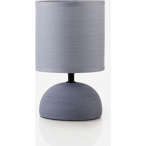 Lampada da tavolo in ceramica e tessuto Aurilia - Azzurro