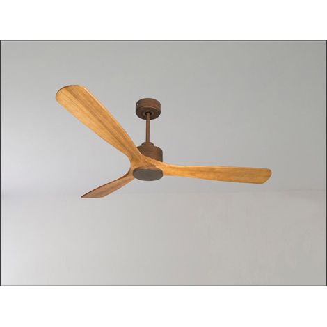 Modulo de KlassFan - Ventilateur de plafond avec lumière bois rouge idéal à partir de  40 m² KLDC3P5RW166L2Ch (1/5)