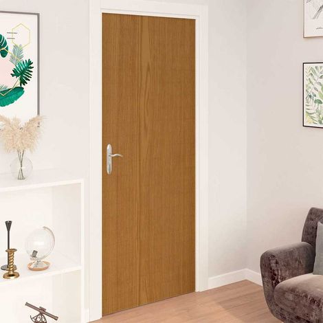 Films autoadhésifs pour portes 2 pcs Chêne clair 210x90 cm PVC (1/5)