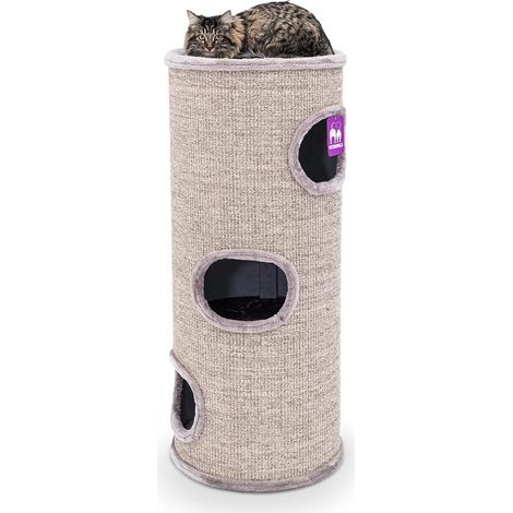 1 Griffoir Dome, Sisal Naturel, Stable Lourd, Coussin Lavable, Intérieur Chat (1/5)