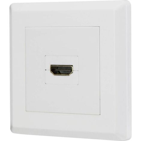 Adaptateur HDMI femelle vers femelle – Câble HDMI haute résolution 4K@60Hz, contacts dorés, compatible HDR/ARC/CEC, blanc, modèle Y851322