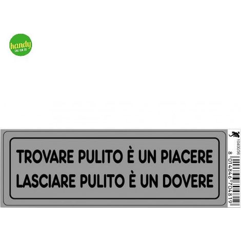 Targhetta adesiva 3M lasciare pulito 15 x 5 x 0,5 cm