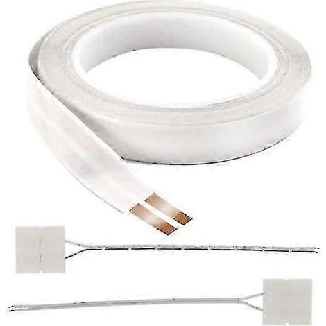 Câble électrique plat dissimulé 16 AWG, 2 conducteurs, fil de cuivre adhésif, 1 m (1/5)