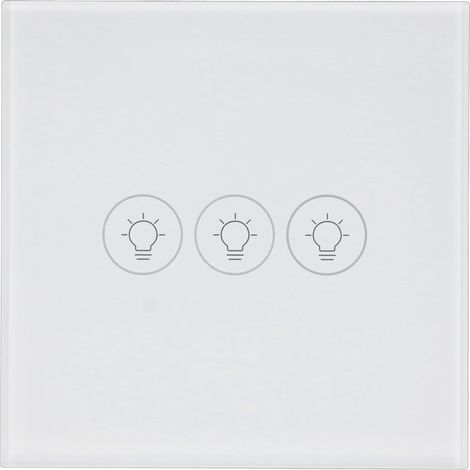 Interrupteur Mural Tactile WiFi avec Contrôle Vocal et Variateur, Compatible Tuya, 90‑250V, Minuterie Intelligente