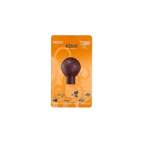 Cortina terminal barra metal 19 mm volga negro/oro
