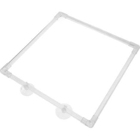 Anneau d'alimentation pour Poissons en Acrylique avec Ventouse, Anneau Flottant Transparent pour Aquarium, Facile à Observer et Réutilisable, pour Aquariophilie (1/5)