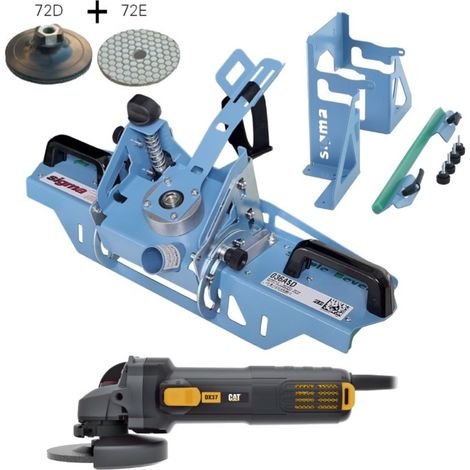 SIGMA SIMPLE-BEVEL 36A5D + KIT FIJACION 36C4 + AMOLADORA ANGULAR CAT DX37