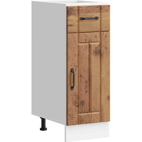 Küchen-Unterschrank Lucca Altholz-Optik Holzwerkstoff