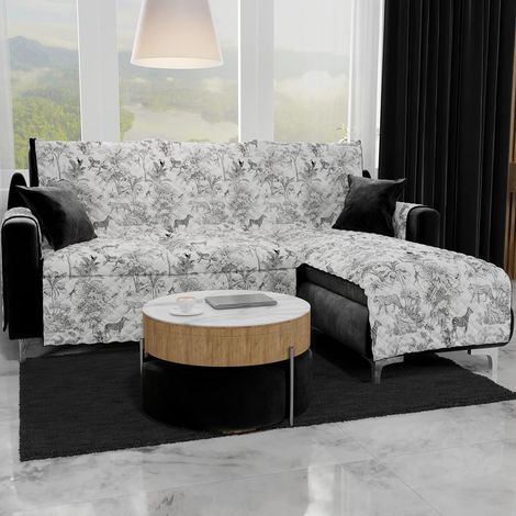 Housses de Canapé, Housse de Canapé Réversible, Housse de Fauteuil, Housse Canapé 2 Places, Protection Canapé, Ambre, 100% Made in Italy (1/5)
