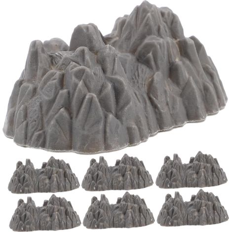 Mini Rock Garden Model 20 Pieces Plastic Rocks 2.56 Inches Realistic Micro Landscape Ornament Garden Accessories for Home School Office (1/5)