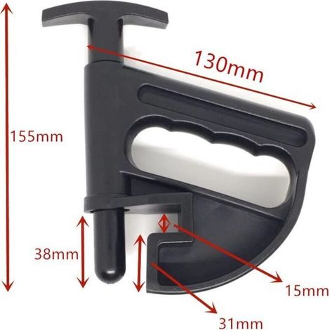 Morsetti superiori per smontagomme per auto – Set da 2, in acciaio temprato, compatibili con tutti gli smontagomme