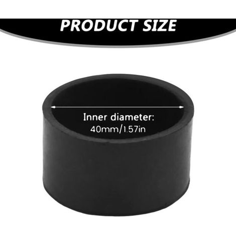 4 capuchons de protection ronds en caoutchouc pour pieds de chaise - Diamètre : 40 mm