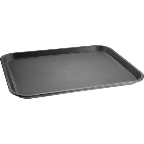 Kristallon vassoio antiscivolo nero 25 x 458 x 356 MM piatto da portata caffetteria ristorante (1/5)