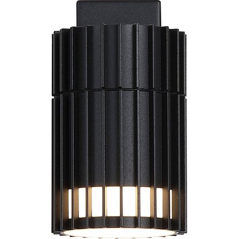 Searchlight Detroit Applique murale extérieure à éclairage indirect, noire, IP44, 1 x GU10 (1/5)