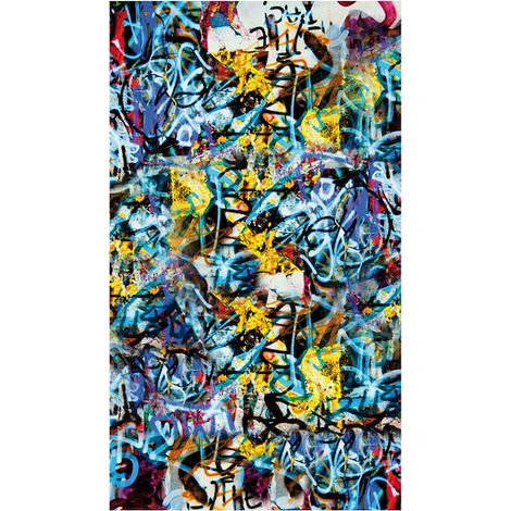VETRO Glasscheibe GRAFFITI B 1030 x H 1800 mm Motivdruck