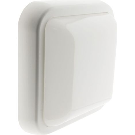 Hublot carré LED 15W 1050lm IP44 Blanc - (1/4)