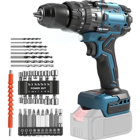 Drill and Screwdriver Compatible with 18V 140Nm (1/5)