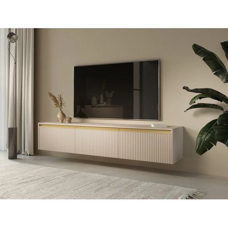 AX LIVING Sideboard TV Lirio 180 cm breit, modern, beige