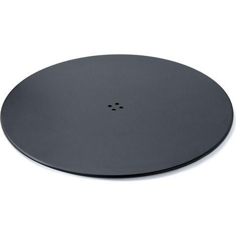 HERRAJES ALK base plana randy ø580 acero negro mate , La base plana RANDY Ø580 está diseñada para ofrecer un soporte sólido y estable en mesas y