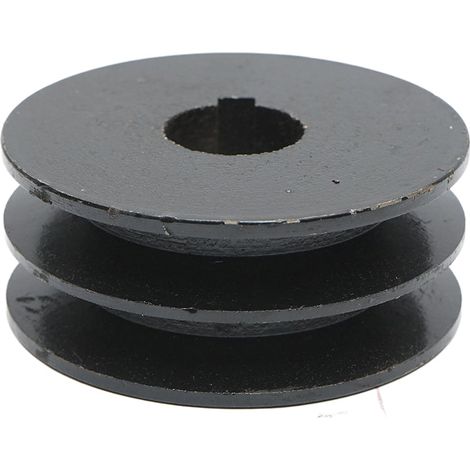 Puleggia a 2 gole per albero motore con chiavetta da 25 mm, motore da 13 CV (1/3)