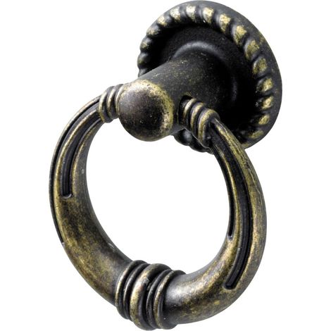 Hettich Möbelknopf Zinkdruckguss antik gold Ø 34,0 mm - 1 Stück Möbelgriffe