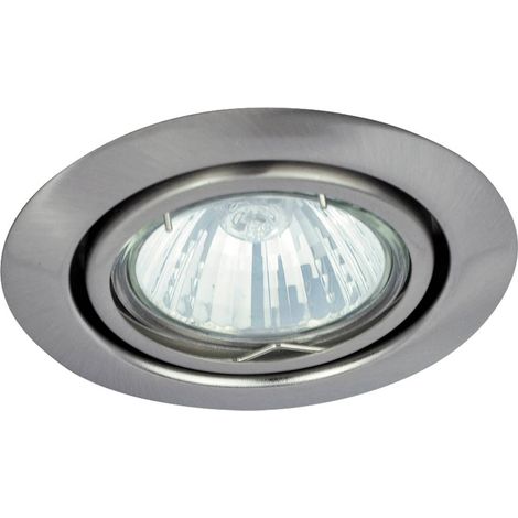 SPOT RELIGHT ROUND ADJ.. GU5.3, 12V, SATIN CHROME (1/4)