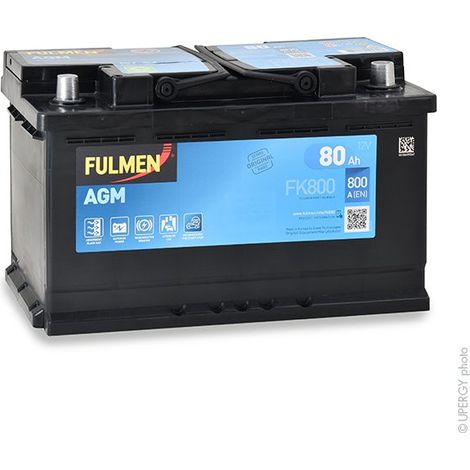 Batería de coche Tudor 80Ah EK800 Exide AGM