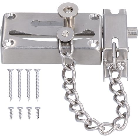 Catena di protezione per porte, serratura di sicurezza a catena di facile installazione per porte in ferro per case, porte in legno per hotel e residenze.