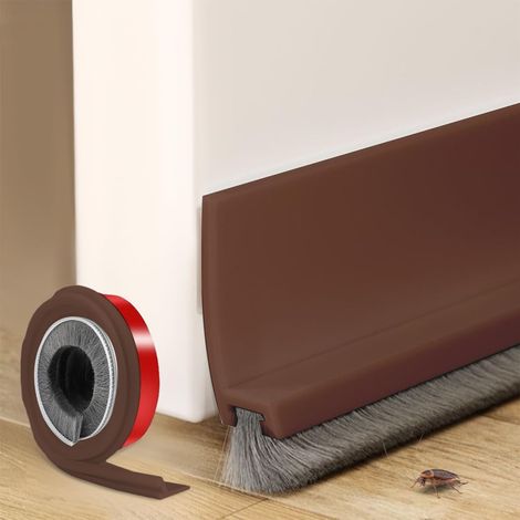 Door Bottom Seal 100 x 3 cm, Brown Brush for Doors (1/5)