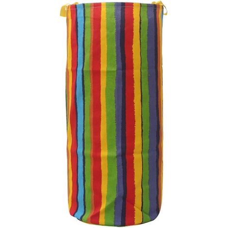 Sac de saut coloré pour course en sac dans le jardin, idéal pour les enfants et les adultes.