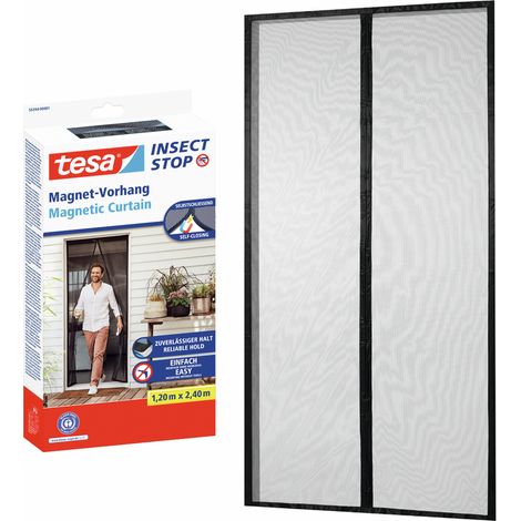 tesa Insect Stop 55394-00001-00 Rideau aimanté (l x H) 1.2 m x 2.4 m anthracite 1 pc(s)